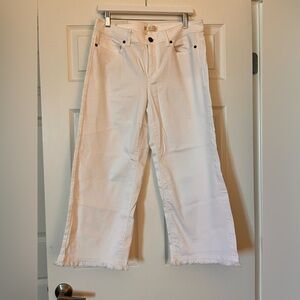 J. Jill Authentic Fit White Cropped Jeans